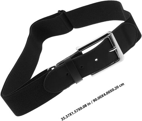 Uonlytech Youth Baseball Belt Elastic Adjustable Sports Waistband Softball Protective Belt for Men and Boys Outdoor Activities Black in Kuwait