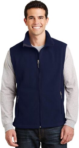 Cotton Sisters Men's Monogrammed Fleece Vest - Personalized Navy Fleece Vest in Saudi Arabia