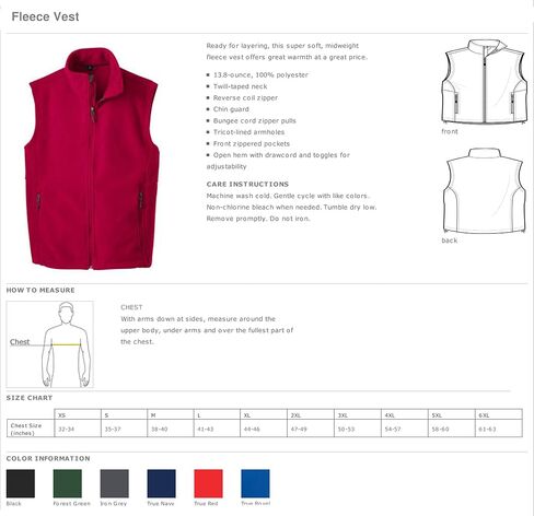 Cotton Sisters Men's Monogrammed Fleece Vest - Personalized Navy Fleece Vest in Saudi Arabia