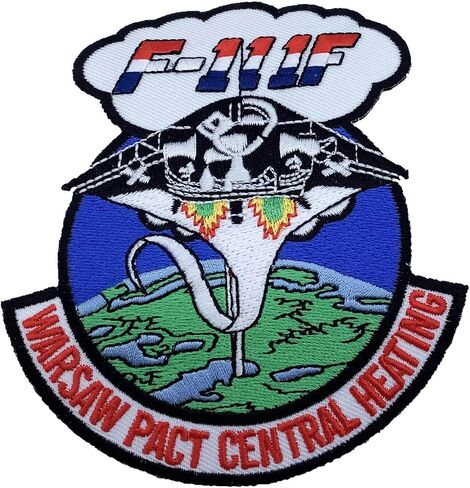رقعة الجناح المقاتل التكتيكي 48 F-111 RAF Lakenheath - 4 بوصة، دعامة بلاستيكية، رقعة التراث للقوات الجوية - Squadron Nostalgia LLC، مملوكة للمحاربين القدامى in Kuwait