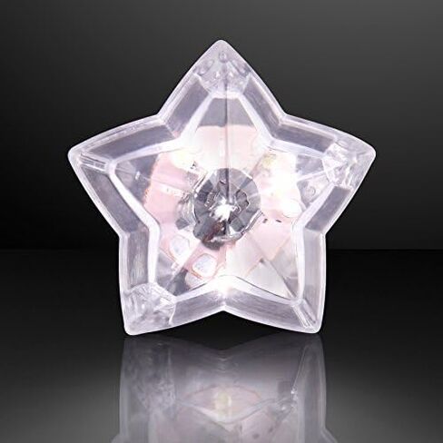 Star Shaped Light Up Rings in Red, White & Blue (Set of 24) in Kuwait