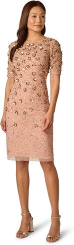 Adrianna Papell Embellished Mikado Gown in Kuwait