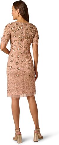 Adrianna Papell Embellished Mikado Gown in Kuwait