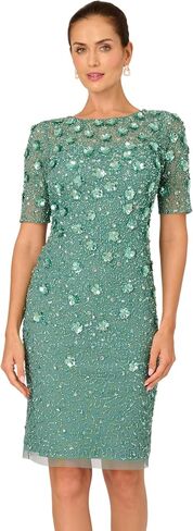 Adrianna Papell Embellished Mikado Gown in Kuwait