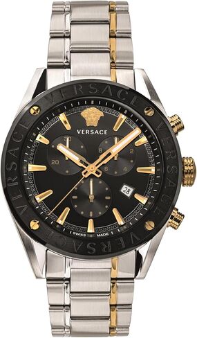 Versace Mens Black 44 mm V-Chrono Watch VEHB00619 in Kuwait