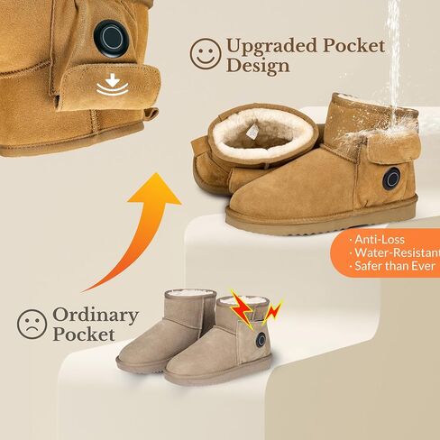 Heated Boots, Heating Foot Warmer Shoes for Women, Non-Slip Winter Snow Boot with 5000mAh Rechargeable Battery, Breathable Electric Heat House Slippers for Men Unisex Indoor Outdoor Feet Warm in Saudi Arabia