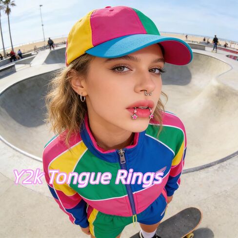 3Pcs Cute Neon Star Piercing Jewelry - Surgical Steel Captive Bead Ring for Nose Tougue Nipple Belly, Y2k Colorful Star Cartilage Earring & Labret Stud Set for Helix Conch Monroe Piercings in Saudi Arabia