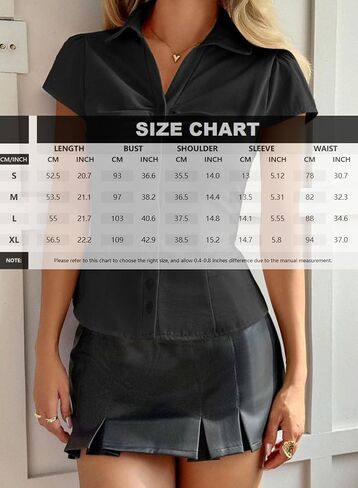 ABINGOO Women Short Sleeve Button Down Shirts Fitted Y2K Lapel Collared Tie Back Blouses Going Out Crop Tops in Saudi Arabia