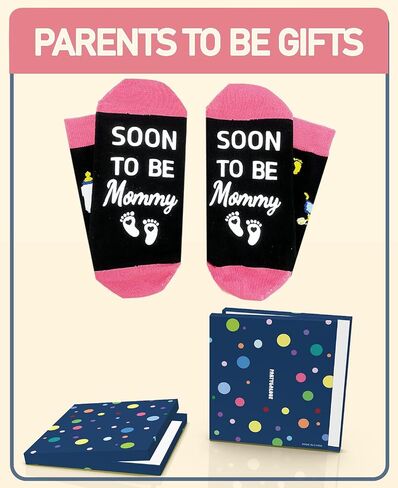 Expecting Parents Gifts, 2 Pairs Daddy Mommy Socks, New Parents Gifts, Mothers Day Fathers Day Present in Kuwait