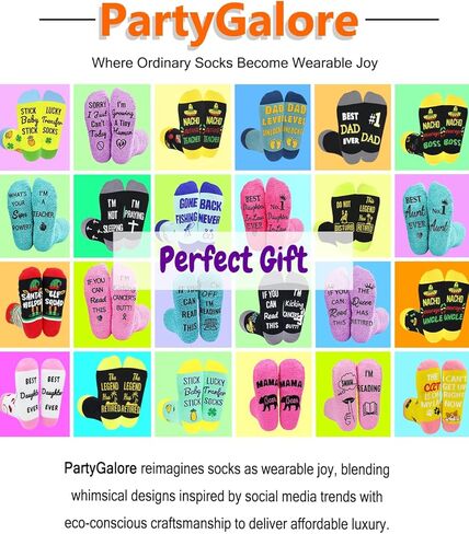 Expecting Parents Gifts, 2 Pairs Daddy Mommy Socks, New Parents Gifts, Mothers Day Fathers Day Present in Kuwait