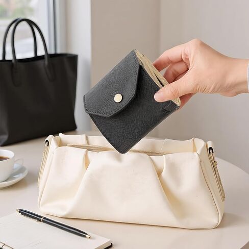 Cash Wrap Wallet with Clasp,Fast Cash Access Money Holder, Leather Money Wallet Organizer, With Brass Magnetic Clasp in Kuwait