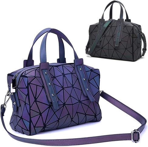 Handbags Womens Geometric Luminous Purse bags Ladies Top Handle Satchel Bags in Saudi Arabia