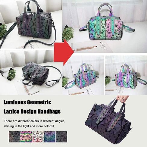 Handbags Womens Geometric Luminous Purse bags Ladies Top Handle Satchel Bags in Saudi Arabia