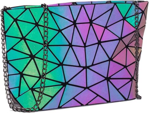 Handbags Womens Geometric Luminous Purse bags Ladies Top Handle Satchel Bags in Saudi Arabia