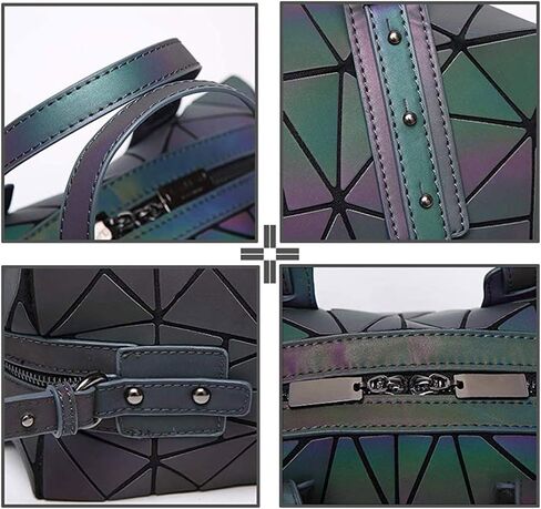 Handbags Womens Geometric Luminous Purse bags Ladies Top Handle Satchel Bags in Saudi Arabia