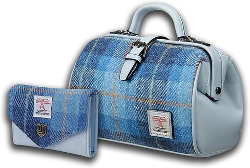 Islander Set from Harris Tweed Medium Doctor Bag & Small Clasp Purse Gift Idea in Kuwait