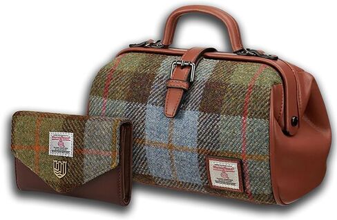 Islander Set from Harris Tweed Medium Doctor Bag & Small Clasp Purse Gift Idea in Kuwait