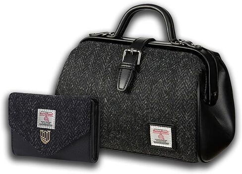 Islander Set from Harris Tweed Medium Doctor Bag & Small Clasp Purse Gift Idea in Kuwait