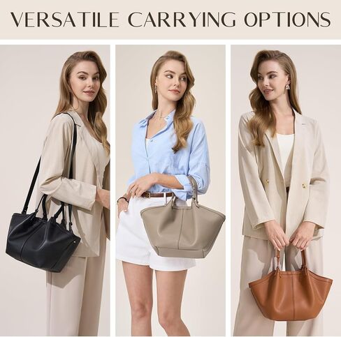 CHUNLI Trendy Top Handle Tote Bags for Women with Large Capacity, Ideal Purses and Shoulder Handbags for Work and Casual in Saudi Arabia
