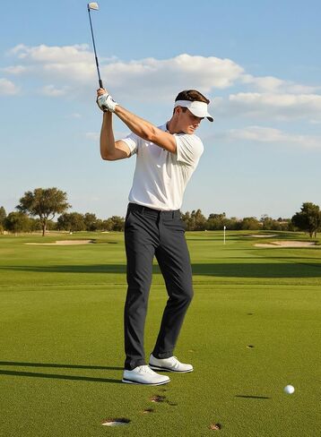 Men's Golf Pants Stretch Work Dress Comfy Pants 30"/32"/34" Lightweight Quick Dry Casual Slacks Trousers with Pockets in Saudi Arabia
