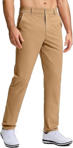Men's Golf Pants Stretch Work Dress Comfy Pants 30"/32"/34" Lightweight Quick Dry Casual Slacks Trousers with Pockets in Saudi Arabia