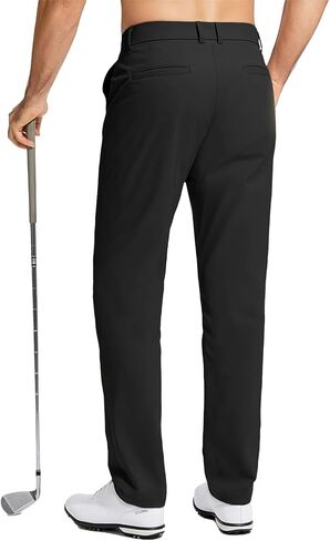 Men's Golf Pants Stretch Work Dress Comfy Pants 30"/32"/34" Lightweight Quick Dry Casual Slacks Trousers with Pockets in Saudi Arabia