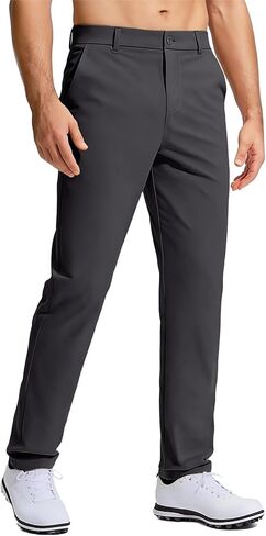 Men's Golf Pants Stretch Work Dress Comfy Pants 30"/32"/34" Lightweight Quick Dry Casual Slacks Trousers with Pockets in Saudi Arabia