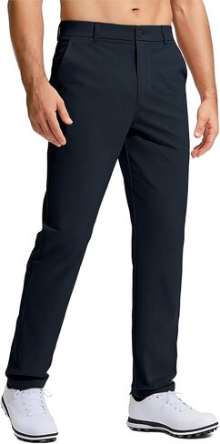 Men's Golf Pants Stretch Work Dress Comfy Pants 30"/32"/34" Lightweight Quick Dry Casual Slacks Trousers with Pockets in Saudi Arabia