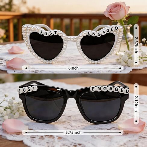 Just Engaged Sunglasses, Engagement Party Favors, Just Engaged Decorations, Engagement Gifts for Women, Bride and Groom Sunglasses for Wedding Accessories, Wedding Essentials in Saudi Arabia