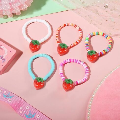 Mini Strawberry, 40pcs Small Resin Strawberries Mini Charms Red Embellishment for DIY Crafts, 0.591" x 0.985" in Saudi Arabia