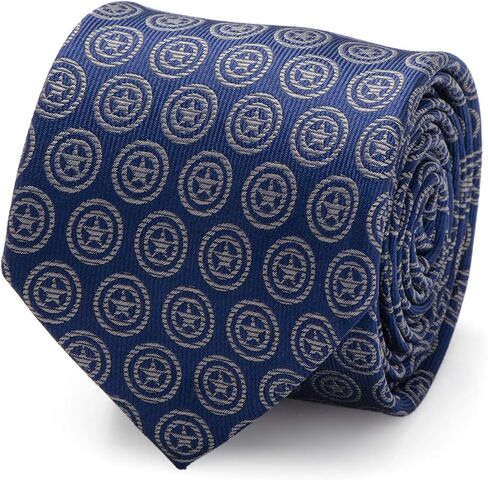 Cufflinks Inc. Captain America Shield Blue Men's Tie in Kuwait