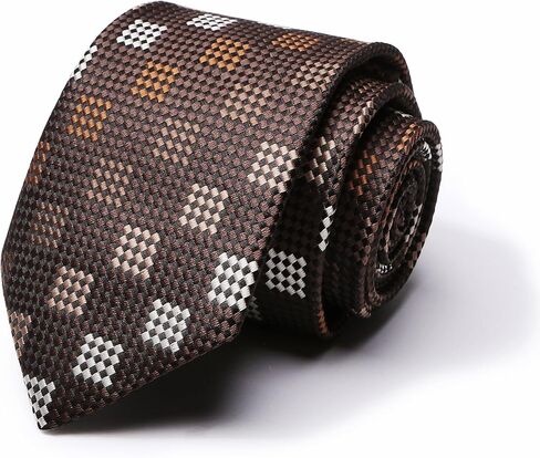 joy alice Plaid Ties for Men 145CM Stripe Men's Ties Formal Designer Woven Jacquard Neckties for Wedding Business in Kuwait
