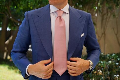 OTAA Dusty Rose Vintage Twill Necktie Casual Ties for Men - Perfect Neck Tie for Groomsmen Wedding Ties or Formal Occasions - Ideal Gifts for Him in Saudi Arabia