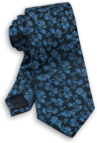 Floral Ties for Men, Satin Mens Ties with Flower Printed Suit Men's Neckties for Wedding Party Banquet Business in Saudi Arabia