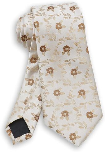 Floral Ties for Men, Satin Mens Ties with Flower Printed Suit Men's Neckties for Wedding Party Banquet Business in Saudi Arabia
