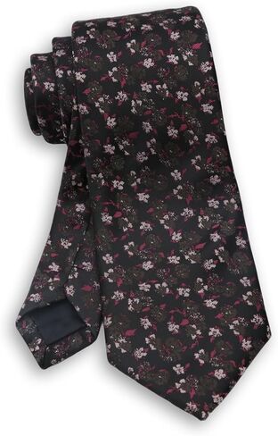Floral Ties for Men, Satin Mens Ties with Flower Printed Suit Men's Neckties for Wedding Party Banquet Business in Saudi Arabia