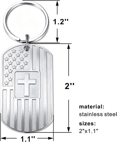 St. Christopher Keychain - Silver Saint Christopher Keychain for Travel Protection Christmas Easter Valentines Day Gifts in Saudi Arabia