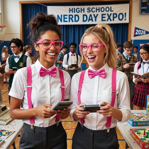 2 Set Neon Suspenders and Bow Tie Set & Non-Lens Glasses, Teacher Nerd Costume Party Accessories for Adults in Saudi Arabia