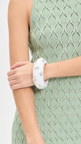 Kenneth Jay Lane Women's Crystal Stones Domed Bangle in Kuwait