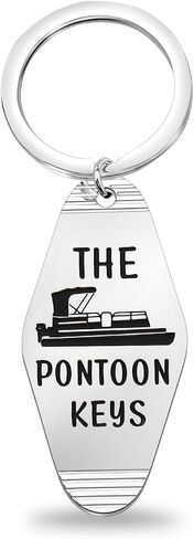 CENWA Pontoon Gift Pontoon Captain Gift Pontoon Owner Gift Boating Jewelry The Pontoon Keys Hotel Keychain in Kuwait