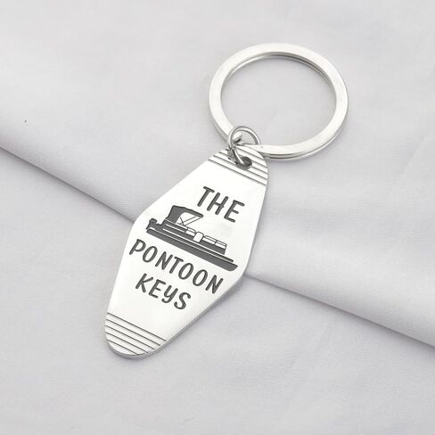 CENWA Pontoon Gift Pontoon Captain Gift Pontoon Owner Gift Boating Jewelry The Pontoon Keys Hotel Keychain in Kuwait