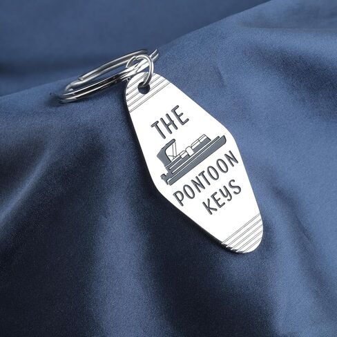 CENWA Pontoon Gift Pontoon Captain Gift Pontoon Owner Gift Boating Jewelry The Pontoon Keys Hotel Keychain in Kuwait