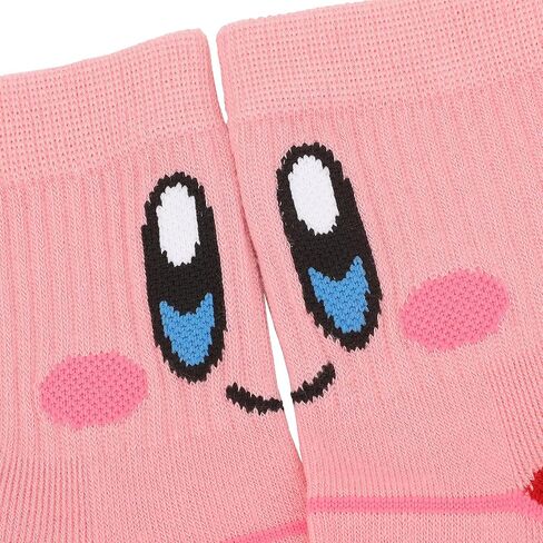 Bioworld Kirby Waddle and AOP Kirby Womens Casual Quarter Crew Socks 3 Pack in Kuwait