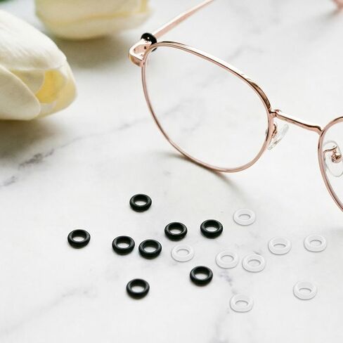 60 Pcs Eyeglass Hinge Tighteners Eyeglass Repair Kits Silicone Frame Grips Universal Eye Glass Tightening Kit with 2 Pcs Screwdrivers for Women Men Loose Temple Arms Accessories in Kuwait