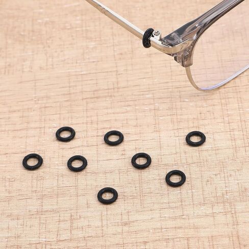 60 Pcs Eyeglass Hinge Tighteners Eyeglass Repair Kits Silicone Frame Grips Universal Eye Glass Tightening Kit with 2 Pcs Screwdrivers for Women Men Loose Temple Arms Accessories in Kuwait