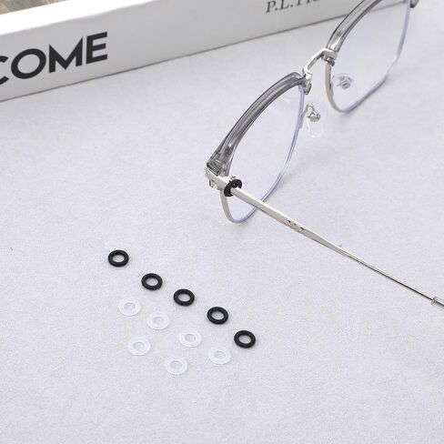 60 Pcs Eyeglass Hinge Tighteners Eyeglass Repair Kits Silicone Frame Grips Universal Eye Glass Tightening Kit with 2 Pcs Screwdrivers for Women Men Loose Temple Arms Accessories in Kuwait
