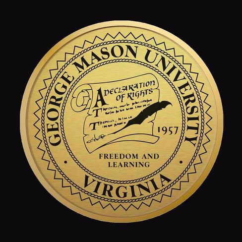 George Mason University 10" w x 14" h Diploma Frame - Fits a bachelor's, master's and phd - Gold Engraved Medallion Diploma Frame - Cherry Moulding with Black and Tartan Green Matting in Kuwait