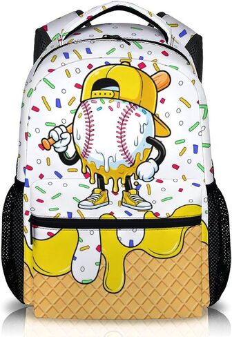 Boys Backpack for Baseball Lovers Kids Toddlers Teens, Blue Baseball Drip Backpacks School Supplies for Preschool Elementary in Saudi Arabia