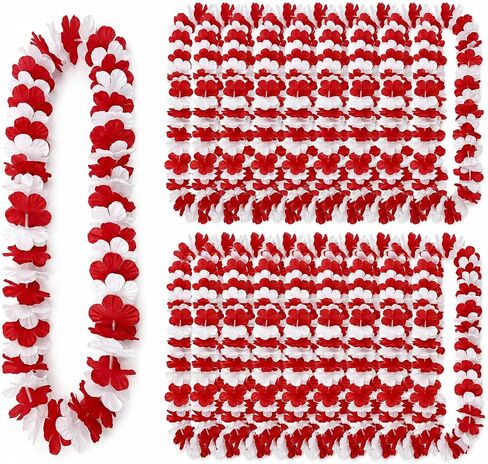 24Counts Hawaiian Leis Bulk, Showgirl Party Decorations Graduation Leis 41 Inch Blue Orange Flower Necklace for Luau Sunset Party, Floral Garlands for Bachelorette, Sports,Concert,Birthday in Saudi Arabia