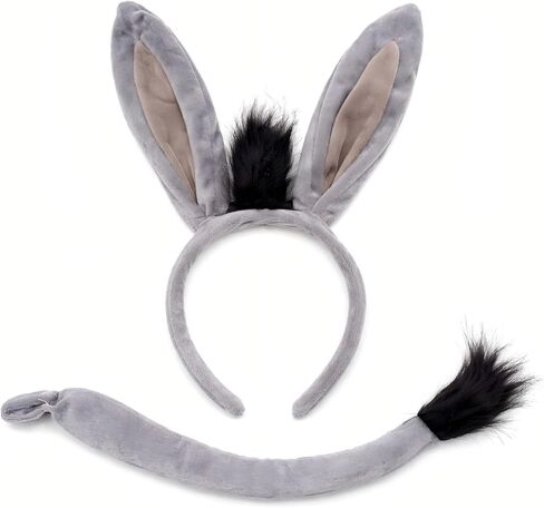 Donkey Ears, Donkey Ears and Tail, Donkey Headband, Donkey Ears Headband for Adult in Saudi Arabia
